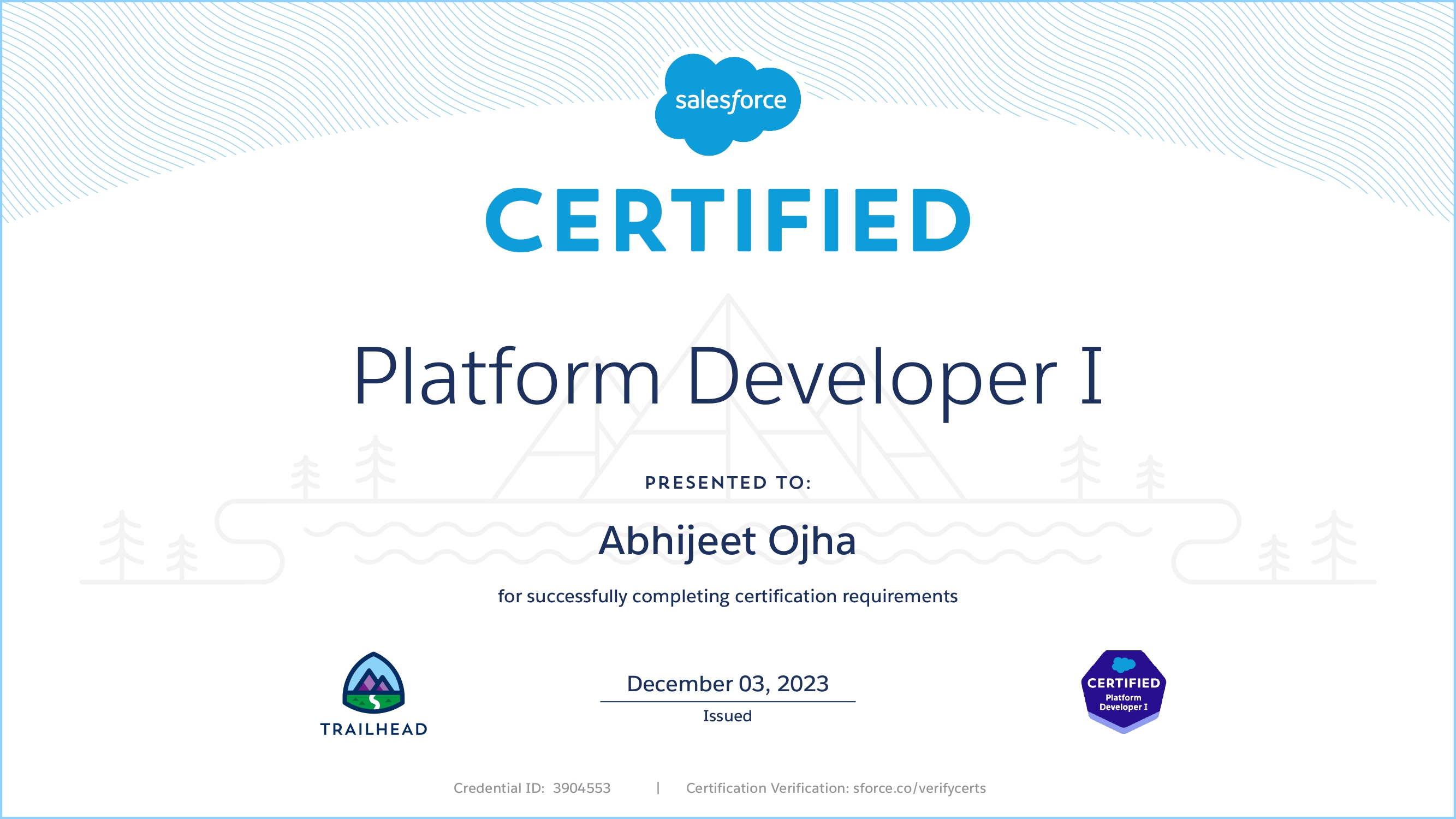 Salesforce Platform Developer I Certification